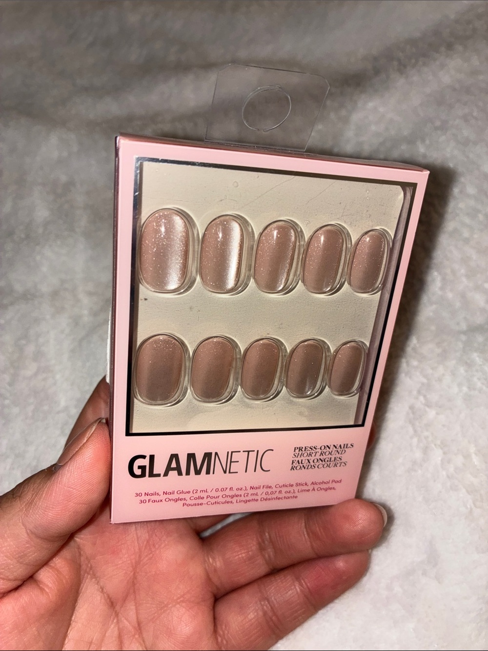 GLAMnetic Mauve Press-On Nails - Short Round Set - Picture 6 of 6